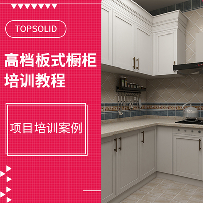 【推荐】topsolid高级培训——高档板式橱柜的项目培训案例（18个培训视频）